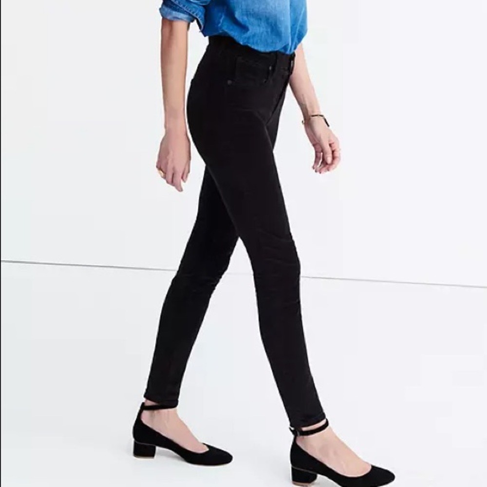 Madewell 9” High-Rise skinny Velvet